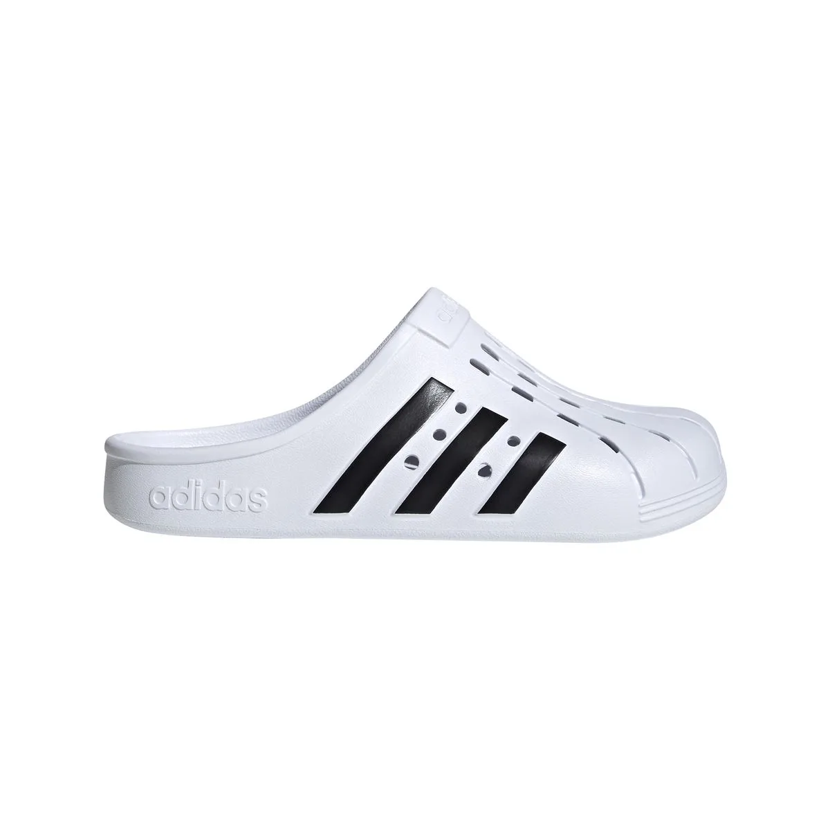 Adilette Clog Badeslipper, weiß, Größe 39 39