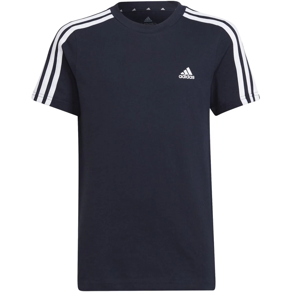 Adidas Essentials 3-Streifen T-Shirt Jungen T-Shirt, blau 4064057842378