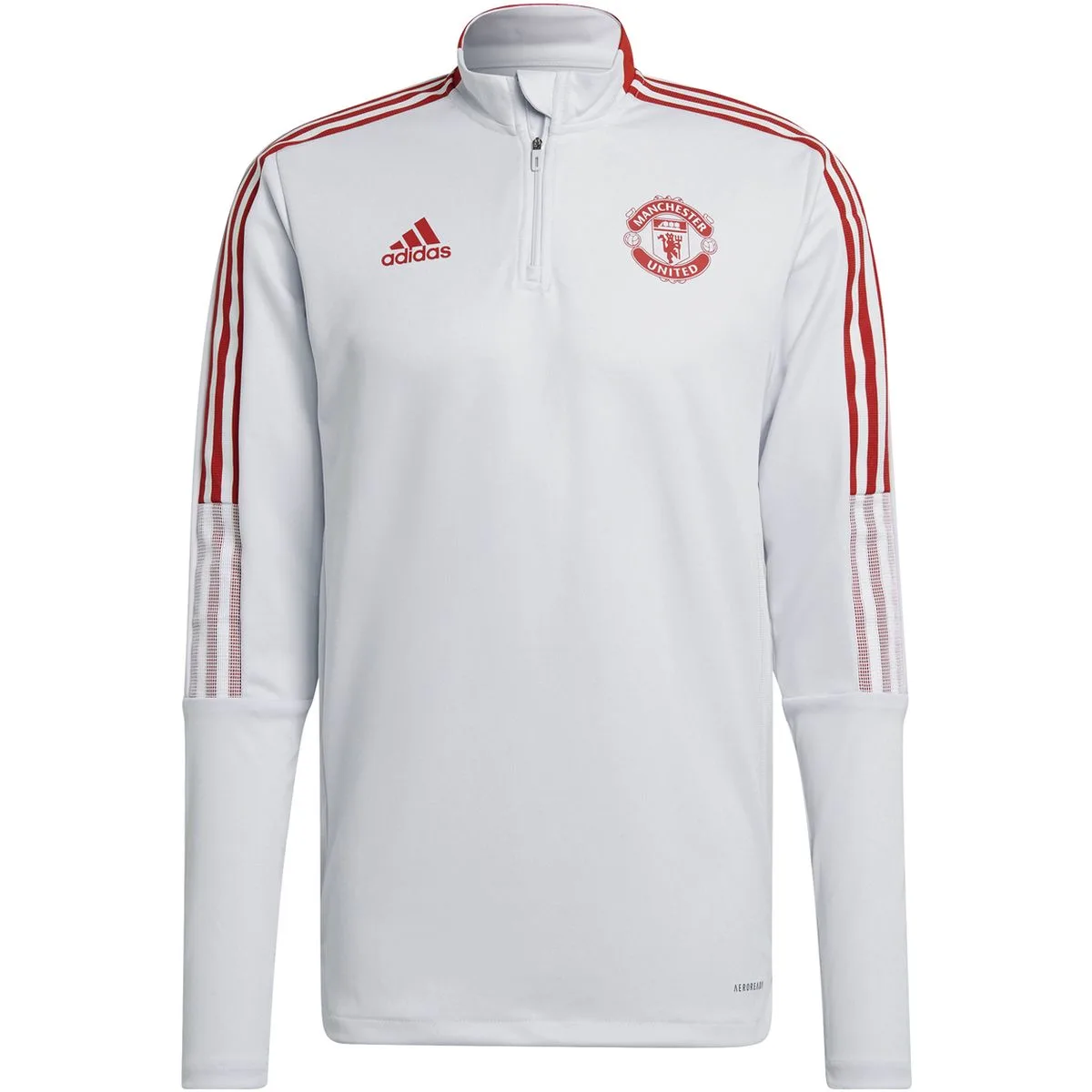 Manchester United Tiro Trainingsoberteil Herren Fußballjacke, grau 3XL