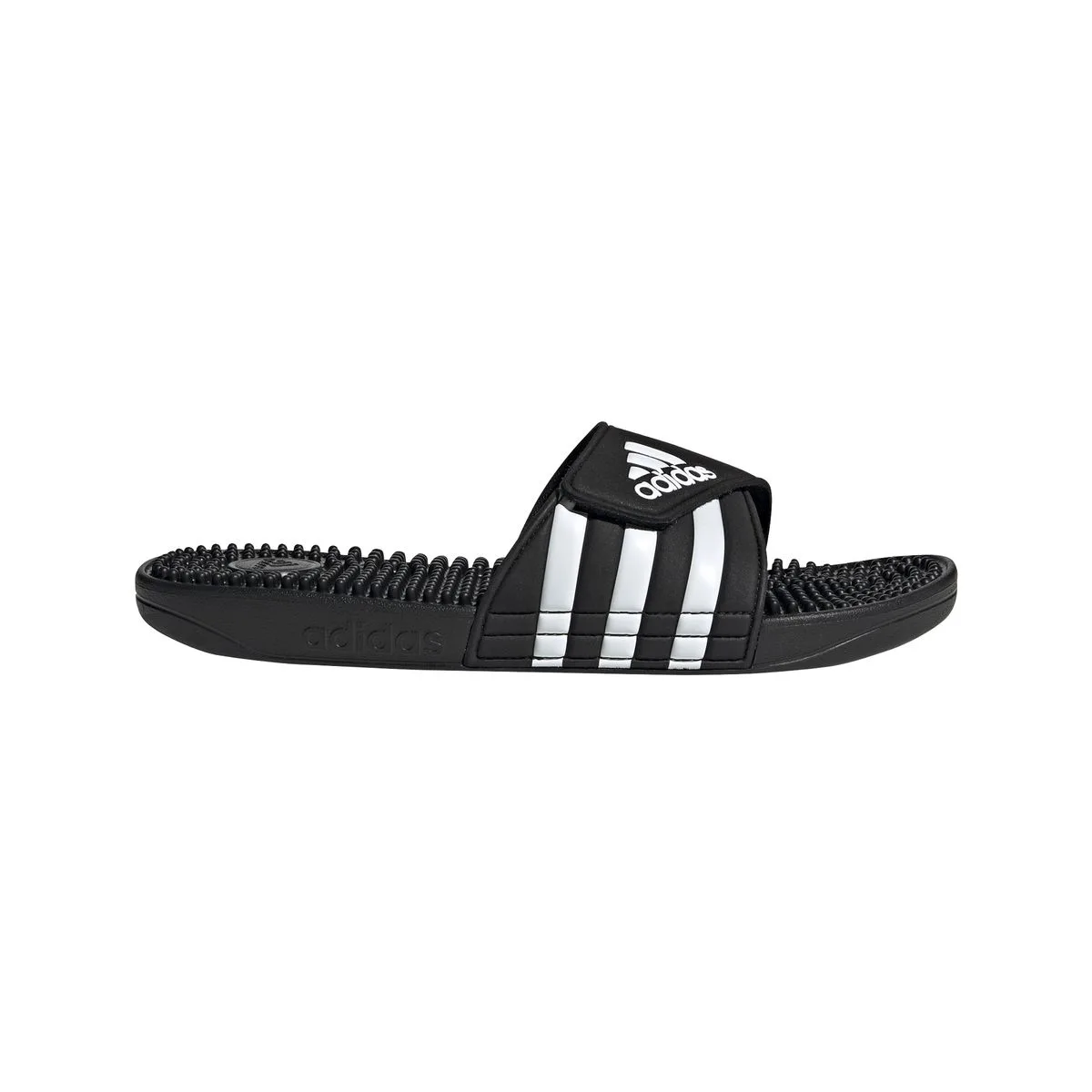 Adissage Badeschlappen Badeslipper, schwarz, Größe 44 ⅔ 44 ⅔
