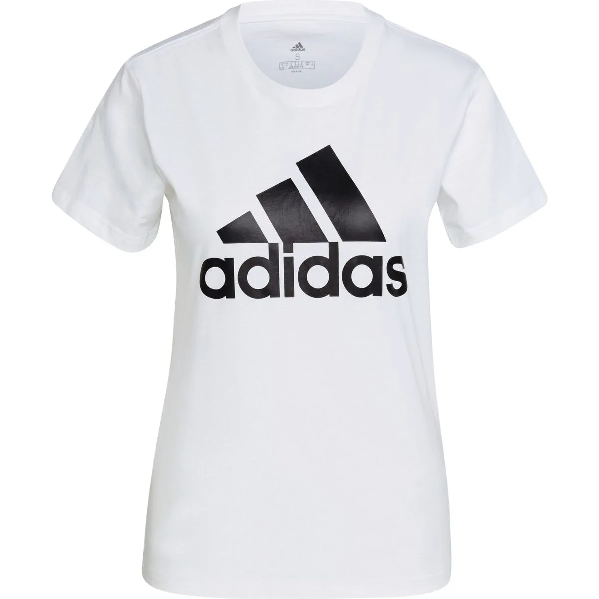 Loungewear Essentials Logo Damen T-Shirt, weiß XL