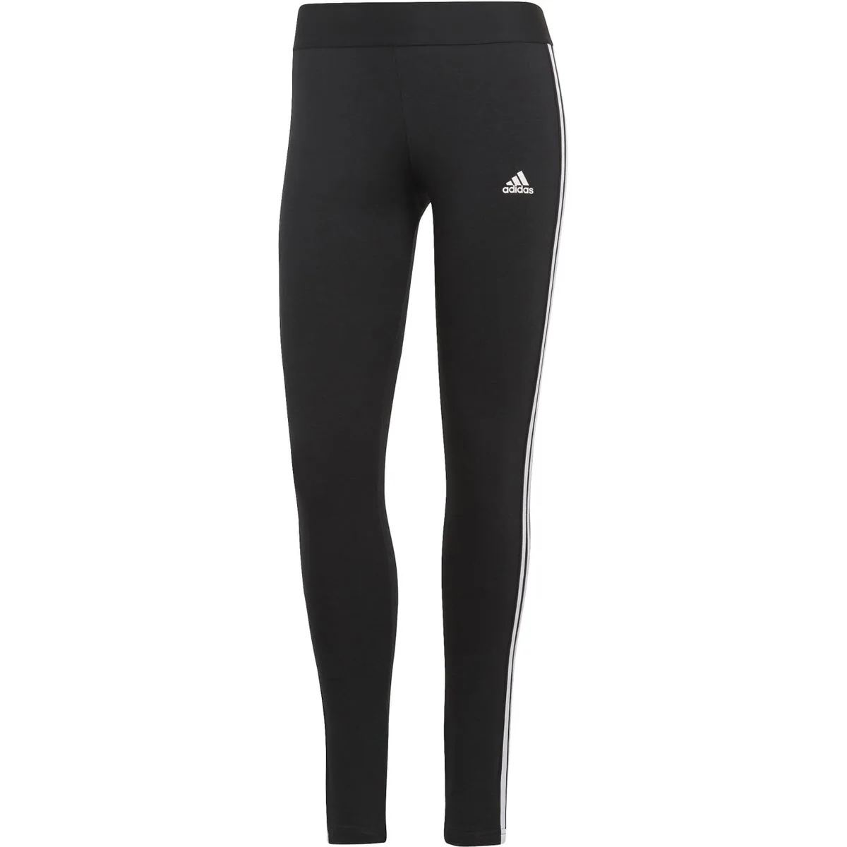 Loungewear Essentials 3-Streifen Damen Tights, schwarz XS