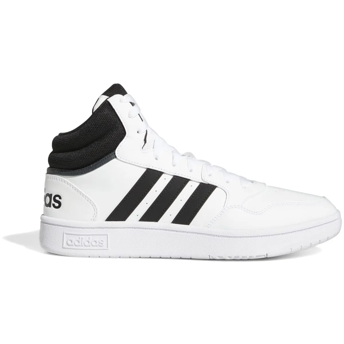 Hoops 3.0 Mid Lifestyle Basketball Classic Vintage Schuh Herren Freizeitschuhe, schwarz, Größe 46 46