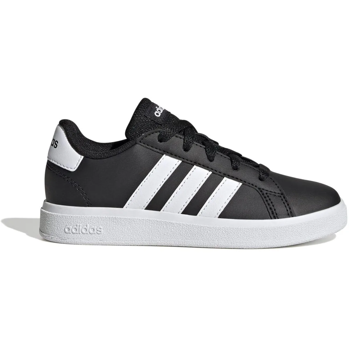 Grand Court Lifestyle Tennis Lace-Up Schuh Kinder Freizeitschuhe, schwarz, Größe 37 ⅓ 37 ⅓