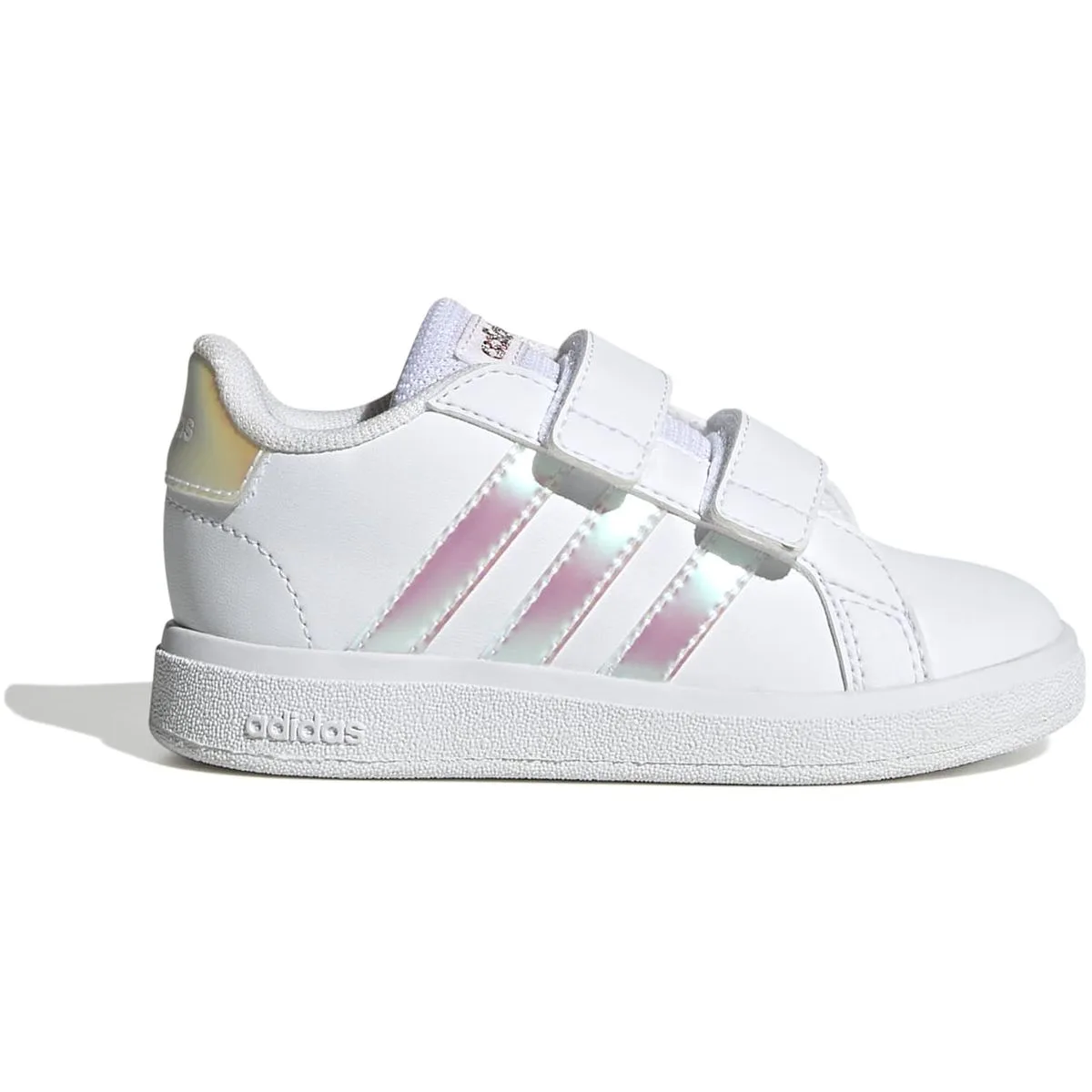 Grand Court Lifestyle Court Hook-and-Loop Schuh Kinder Tennisschuhe, weiß, Größe 26 26