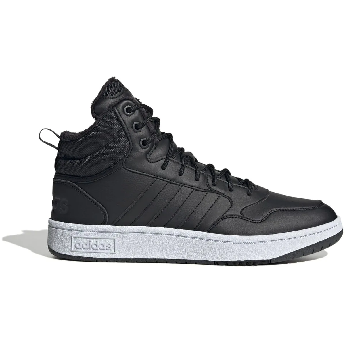 Hoops 3.0 Mid Lifestyle Basketball Classic Fur Lining Winterized Schuh Herren Freizeitschuhe, schwarz, Größe 45 ⅓ 45 ⅓