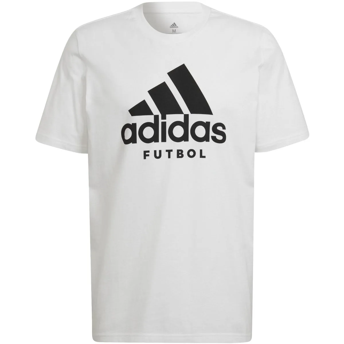 Futbol Logo T-Shirt Herren T-Shirt, weiß L