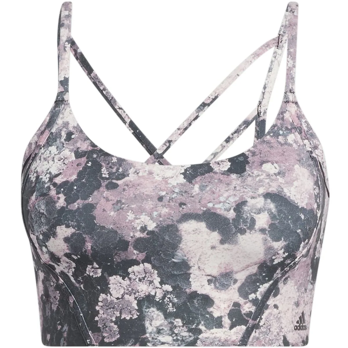 Adidas Yoga Light-Support Long Line Graphic Sport-BH Damen