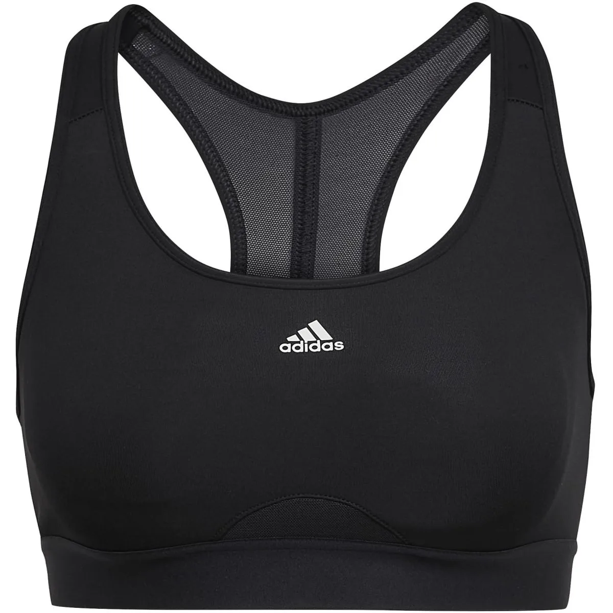 Adidas Powerreact Training Medium-Support Sport-BH Damen schwarz