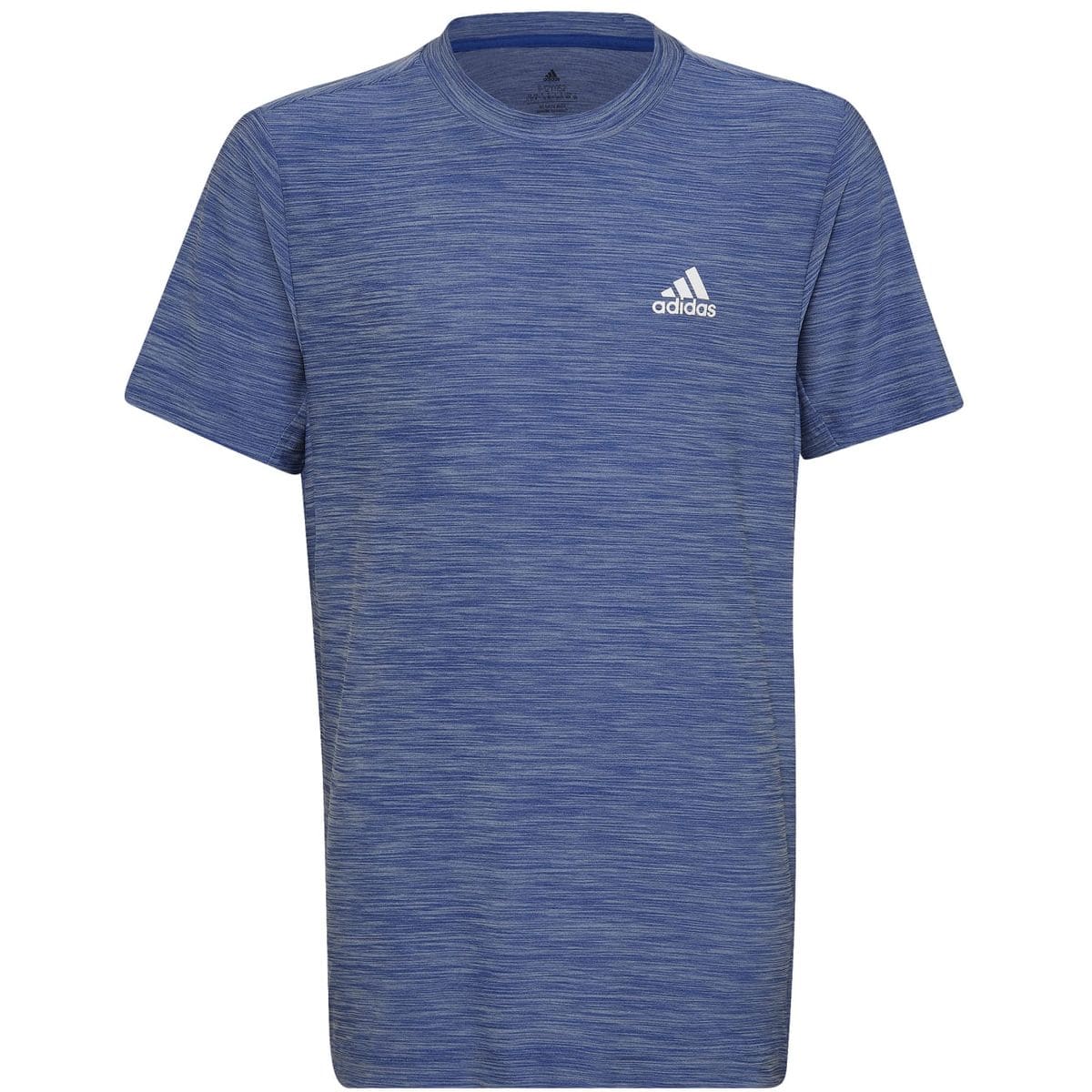 AEROREADY Heather T-Shirt Jungen T-Shirt, blau 128