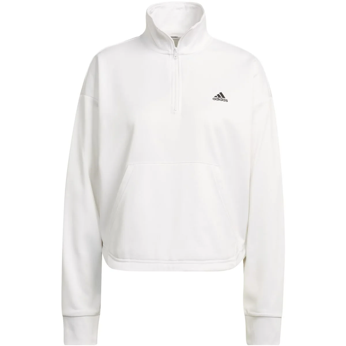 AEROREADY 1/4-Zip Trainingsjacke Damen Jacke, weiß XL