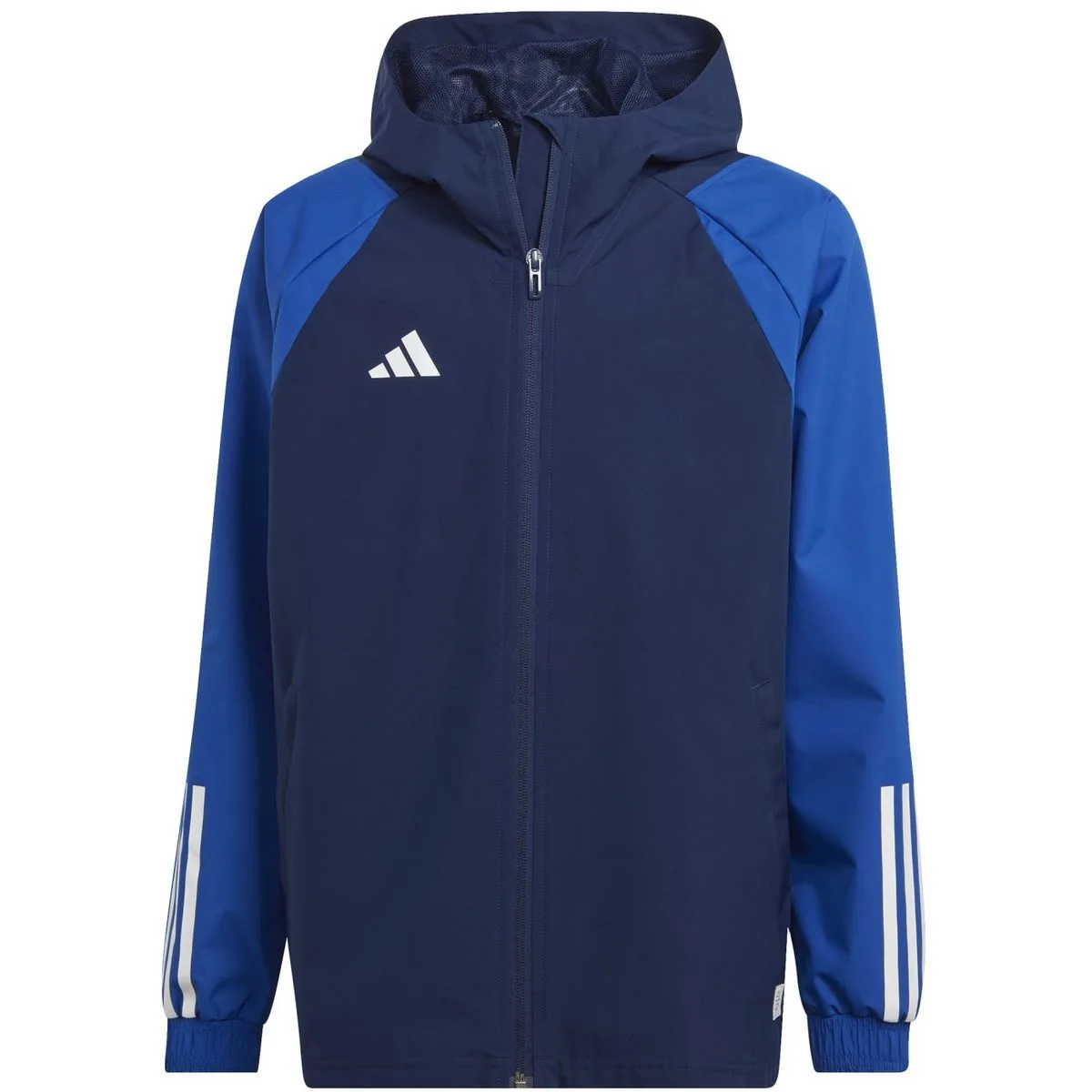 Tiro 23 Competition All-Weather Jacke Kinder FuĂźballjacke, blau 176