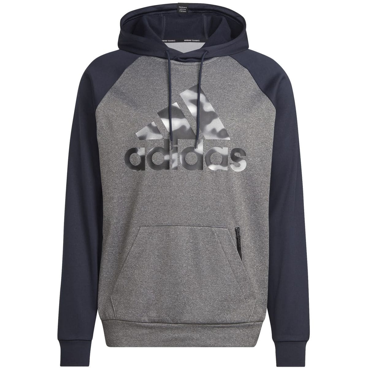 AEROREADY Game and Go Camo Logo Hoodie Herren Kapuzensweater, grau L