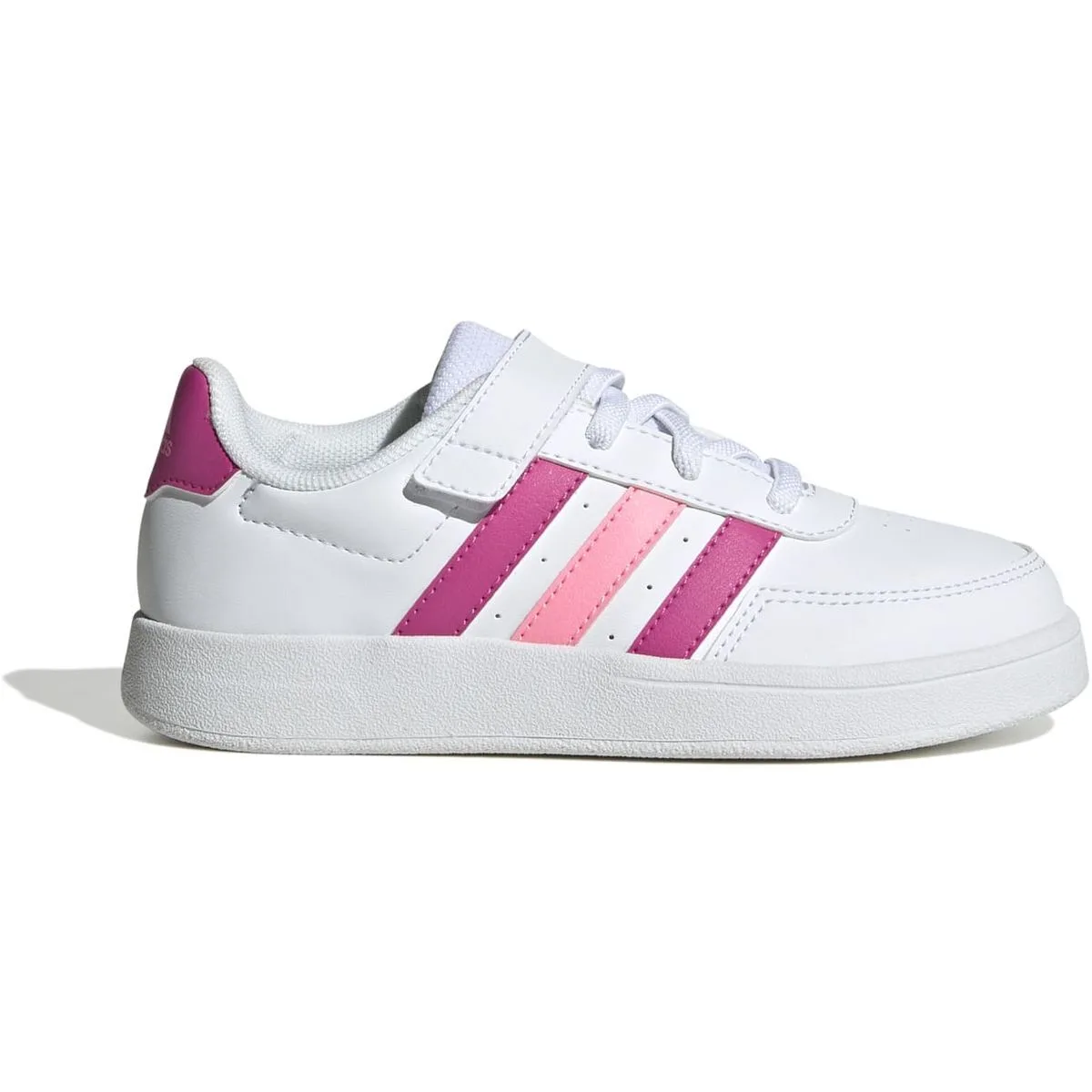 Breaknet Lifestyle Court Elastic Lace and Top Strap Schuh Kinder Freizeitschuhe, weiß, Größe 31 ½ 31 ½