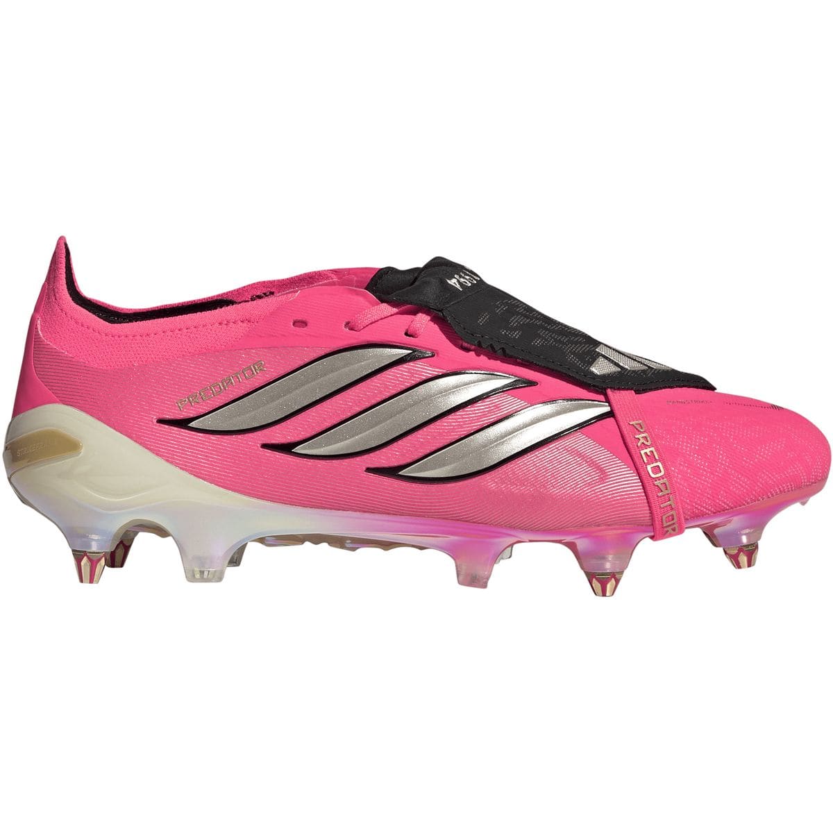 Predator Elite Fold-Over Tongue Soft Ground Soccer Cleats Stollenschuhe, rosa, Größe 48 48