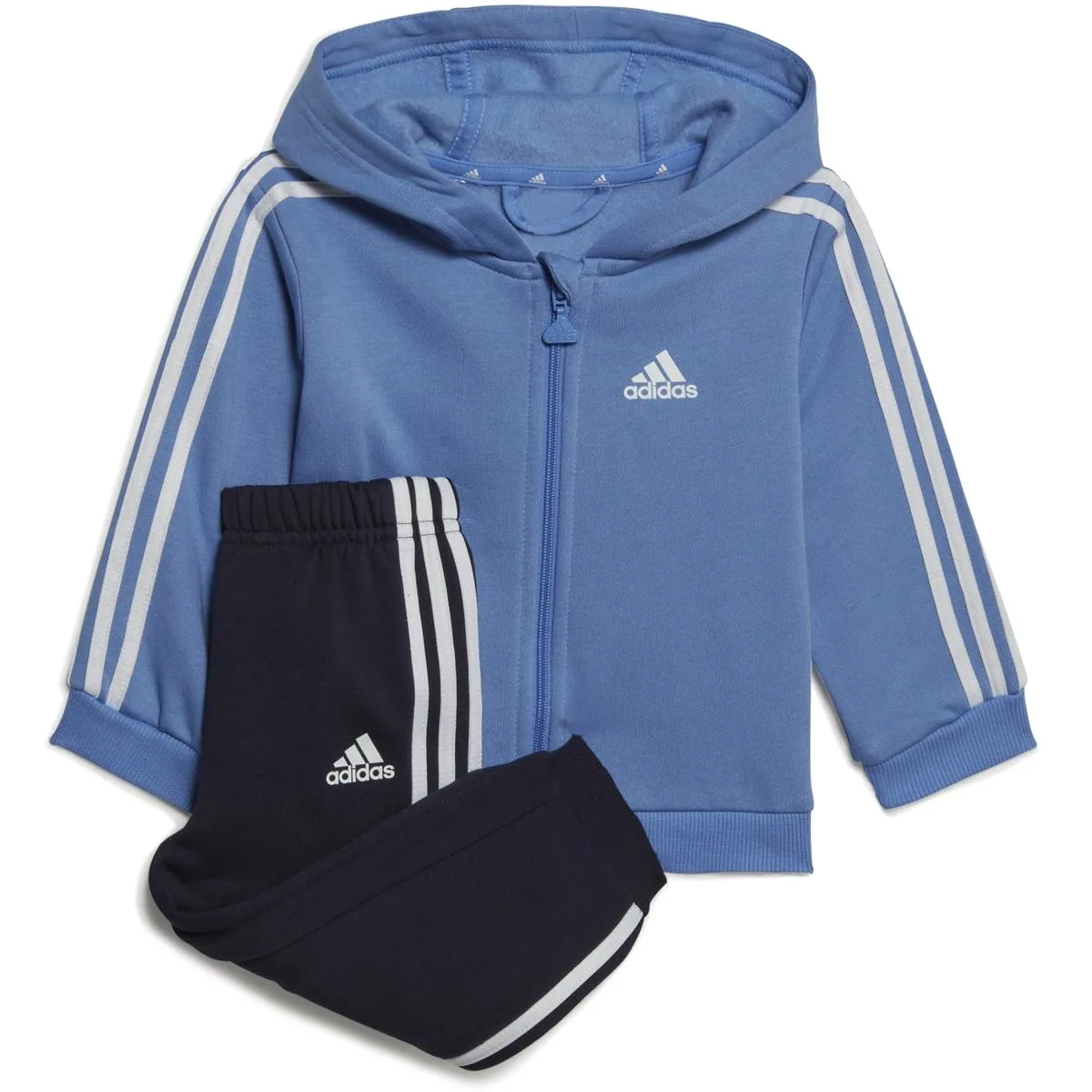 Adidas Essentials Full-Zip Hooded Jogginganzug Kinder