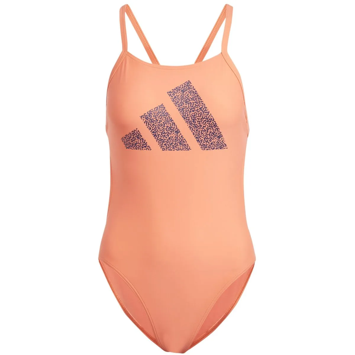 Adidas 3 Bar Logo Print Badeanzug Damen