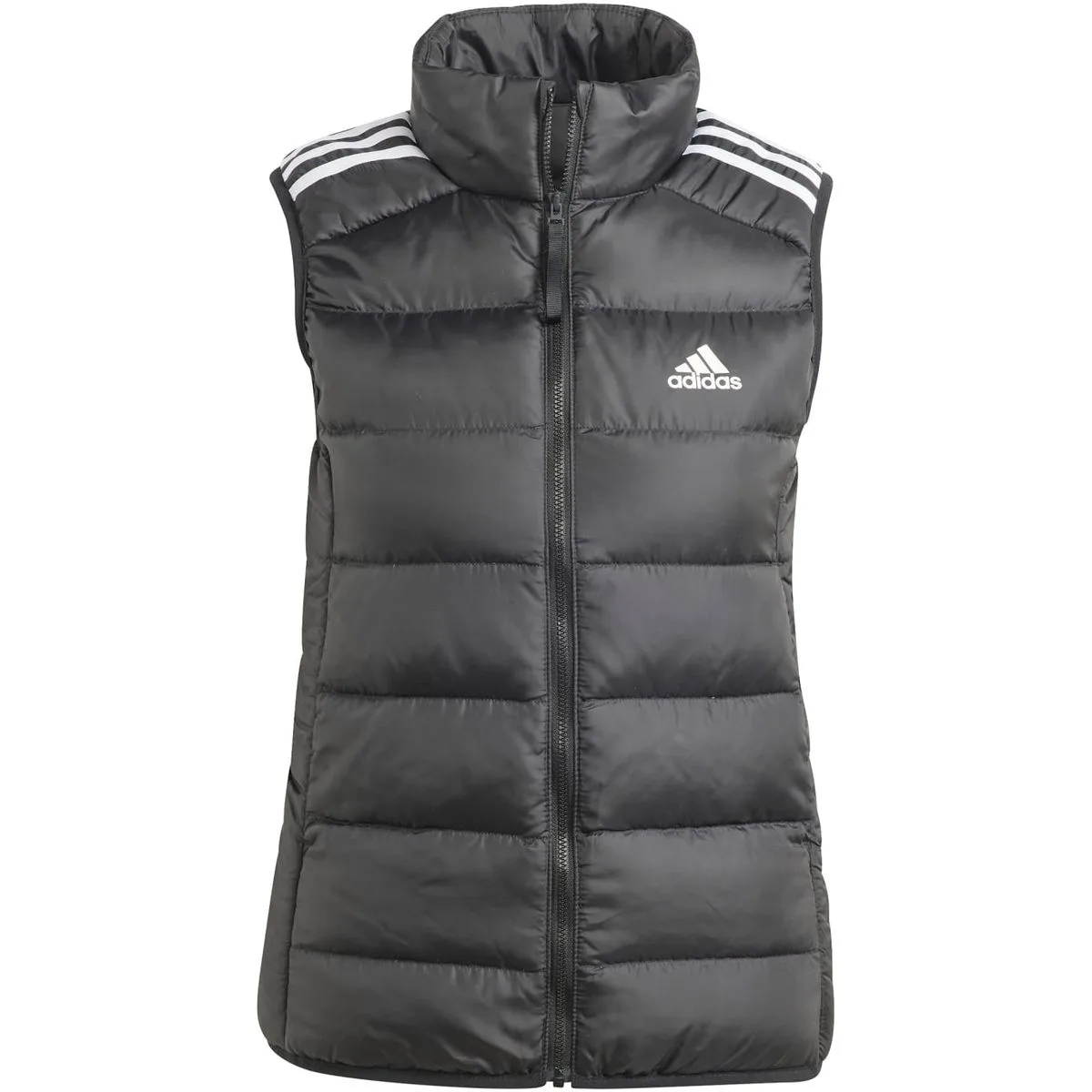 Essentials 3-Streifen Light Daunenweste Damen Weste, schwarz S