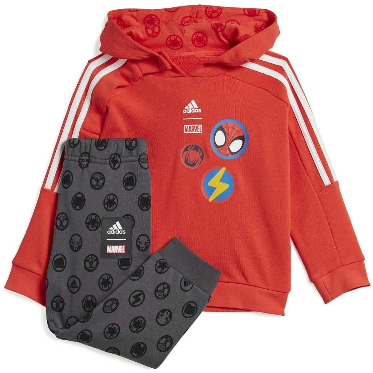 Adidas x Marvel Spider-Man Jogginganzug Kinder rot
