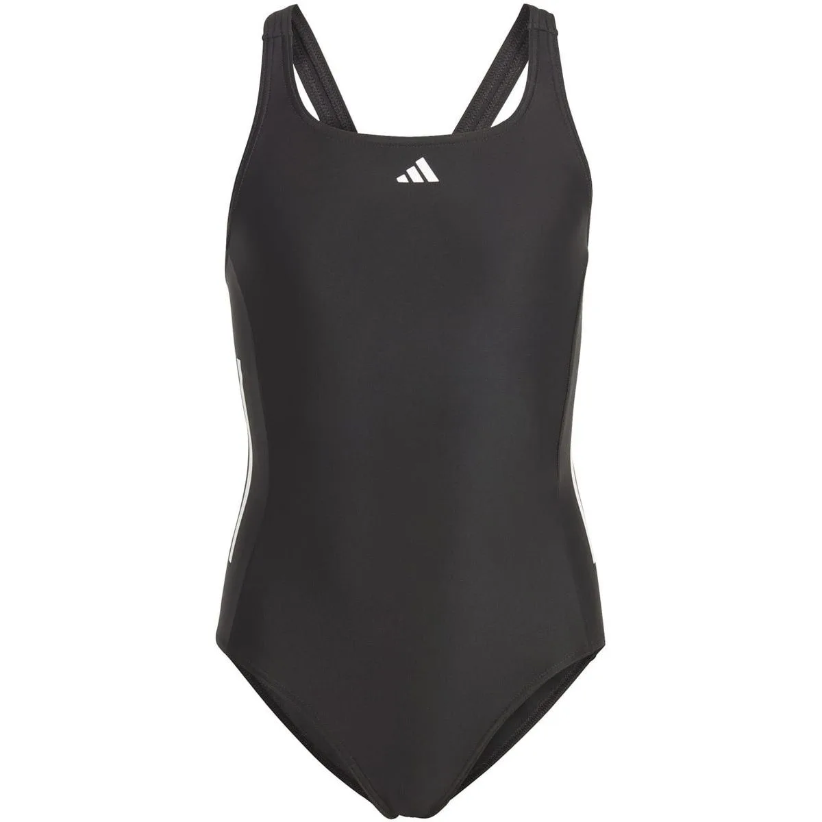 Adidas Cut 3-Streifen Badeanzug Mädchen schwarz