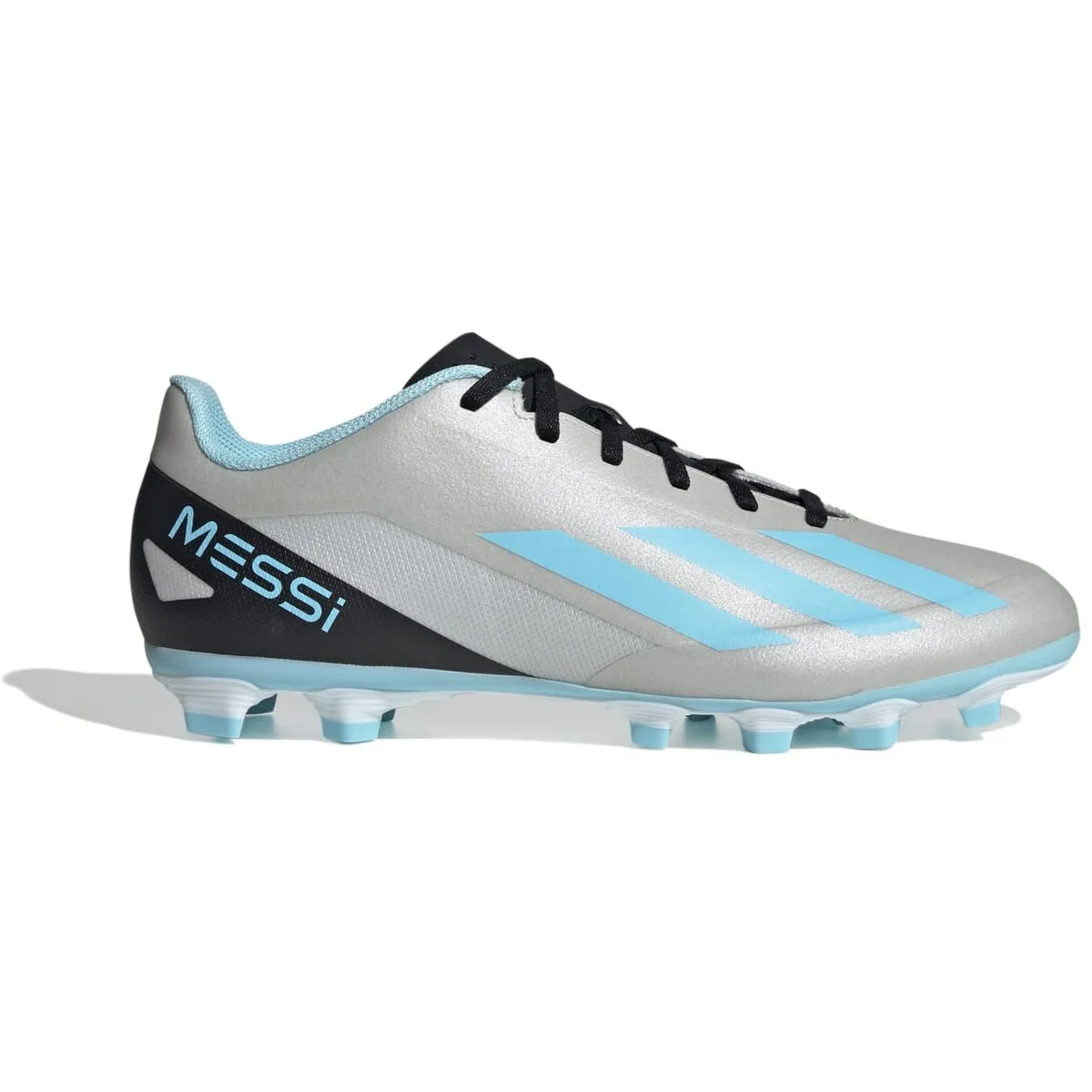 X Crazyfast Messi.4 FxG Fußballschuh Nockenschuhe, silber, Größe 48 48