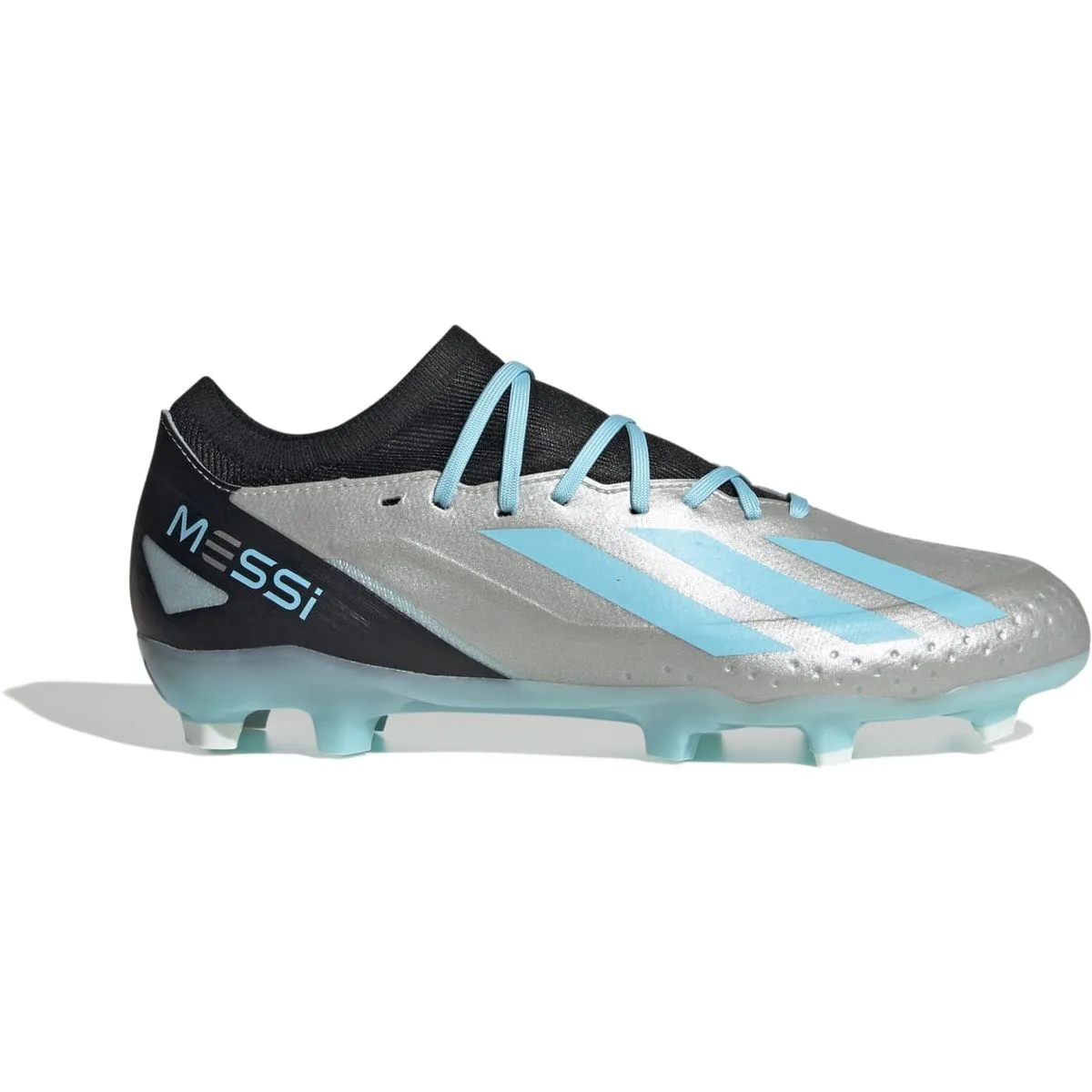 X Crazyfast Messi.3 FG Fußballschuh Nockenschuhe, silber, Größe 46 46