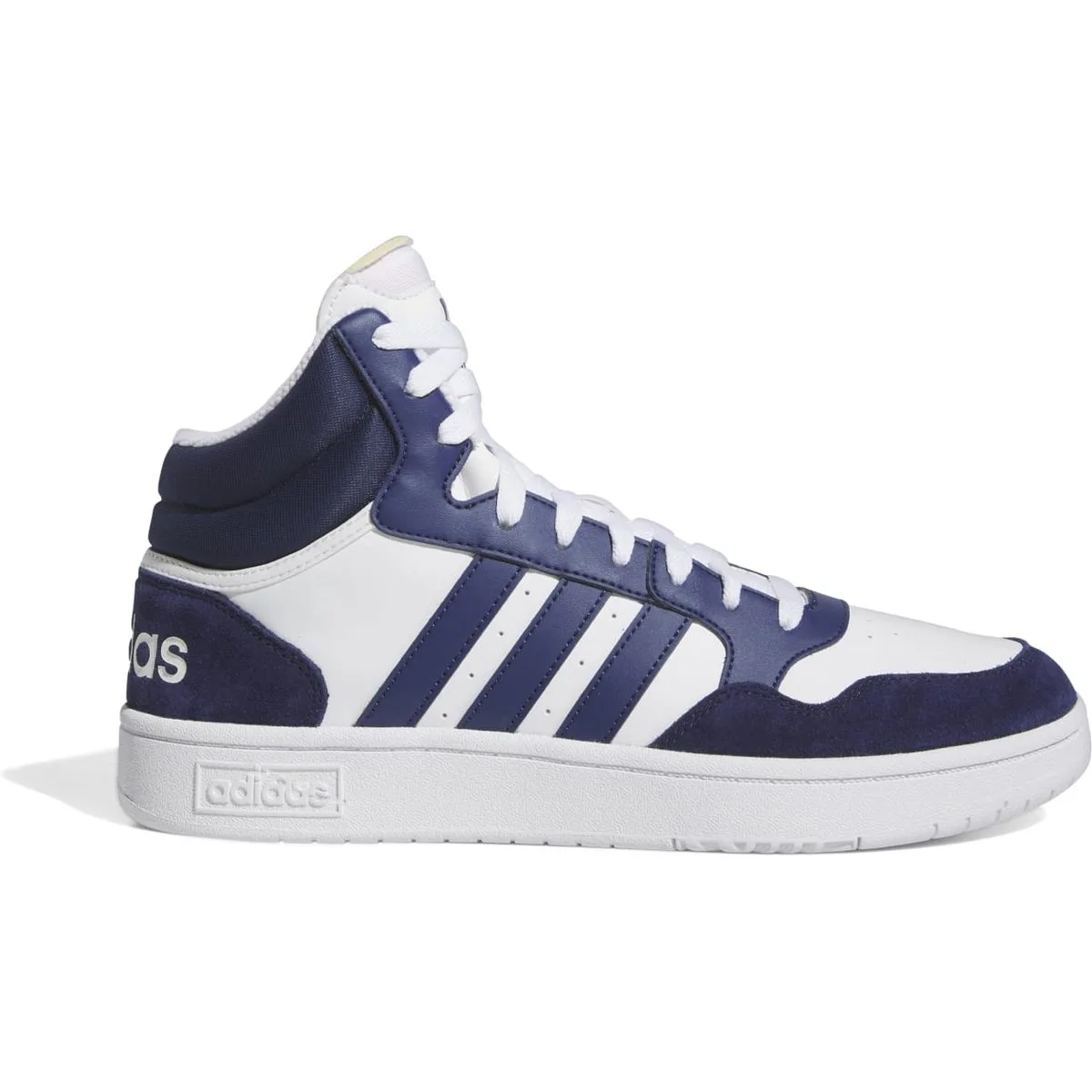 Hoops 3 Mid Lifestyle Basketball Classic Vintage Schuh Herren Freizeitschuhe, weiß, Größe 46 46