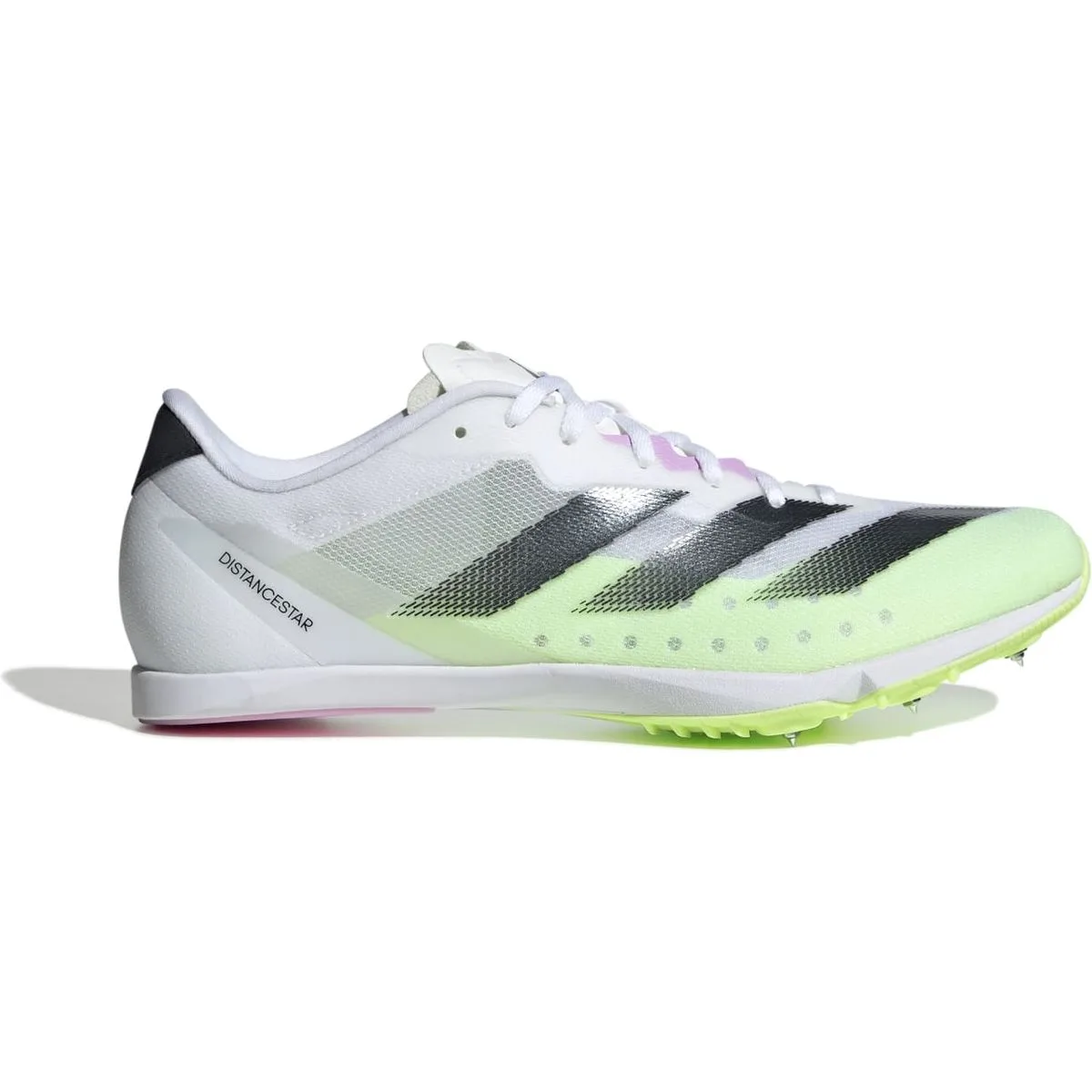 Adizero Distancestar Spike-Schuh Leichtathletikschuhe, weiß, Größe 43 ⅓ 43 ⅓