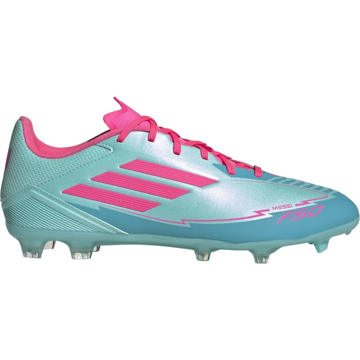 F50 League Messi FG/MG Nockenschuhe, türkis, Größe 44 44