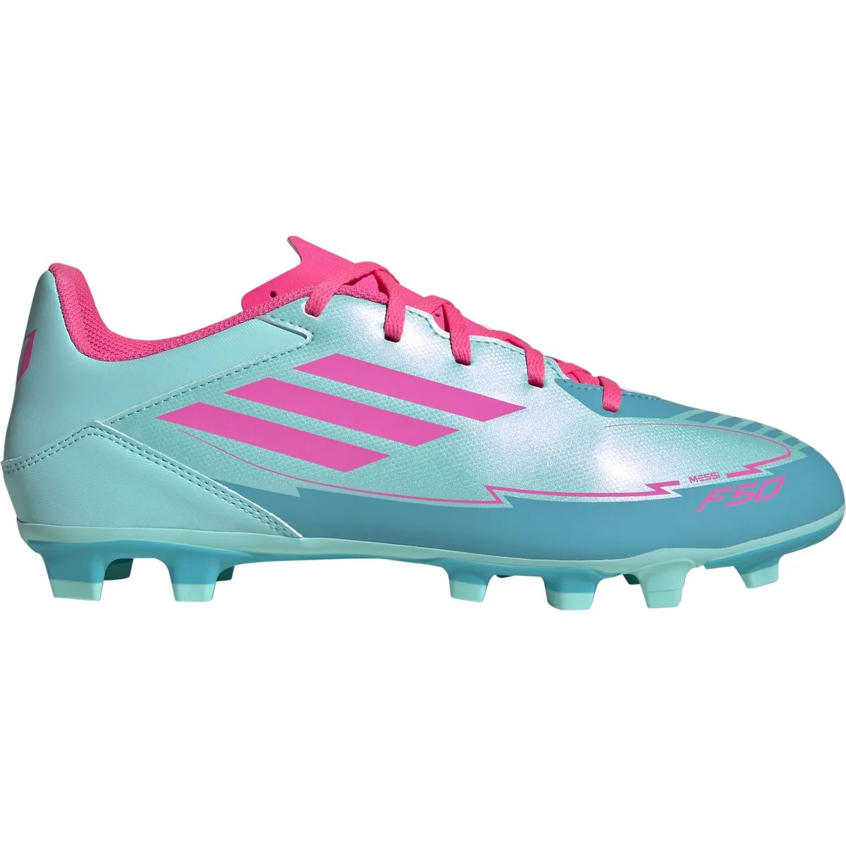 F50 Club Messi FG/MG Nockenschuhe, türkis, Größe 44 44