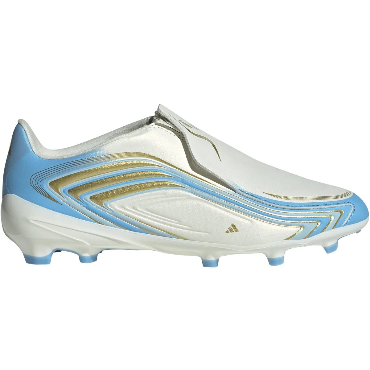 F50 Messi League Laceless FG Kinder Nockenschuhe, braun, Größe 36 36