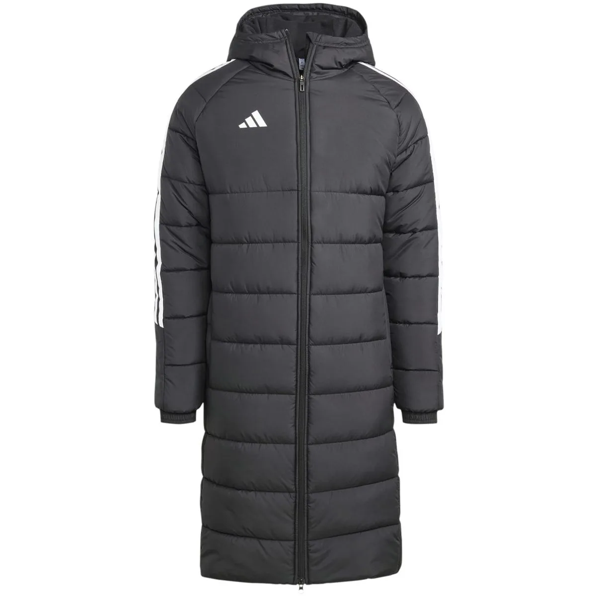 Tiro 24 Long Mantel Herren Fußballjacke, schwarz S