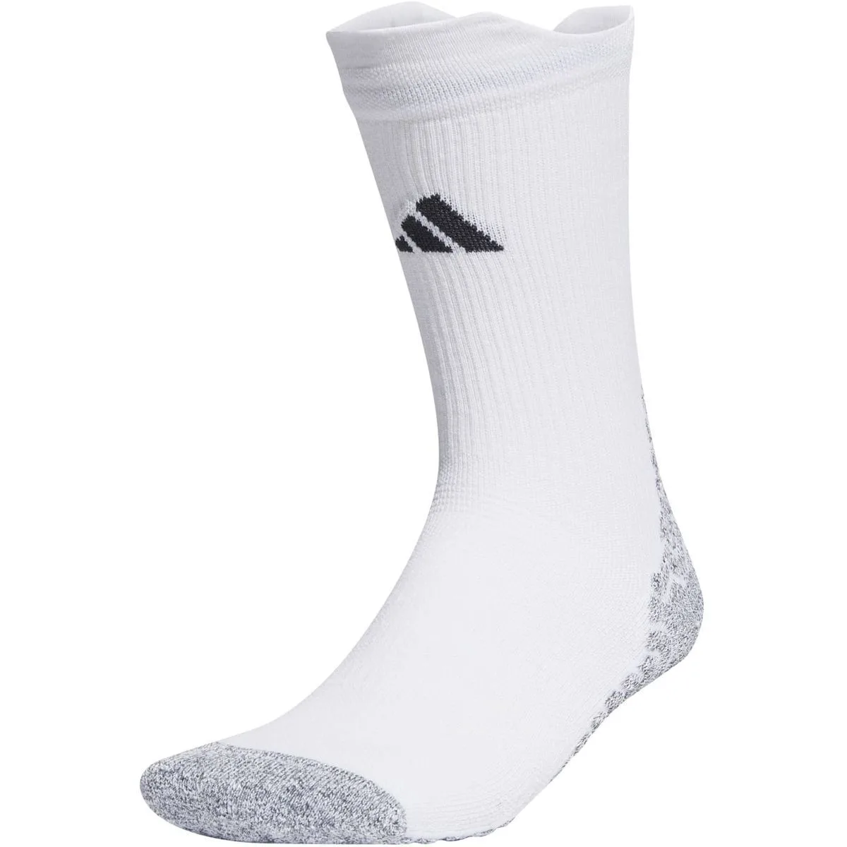 Football Grip Knitted Cushioned Performance Crew Strümpfe, weiß L