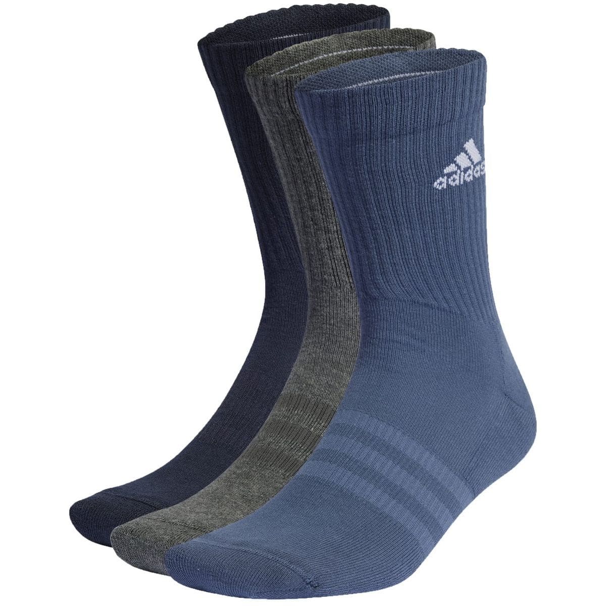 Cushioned Crew 3er-Pack Socken, blau XL