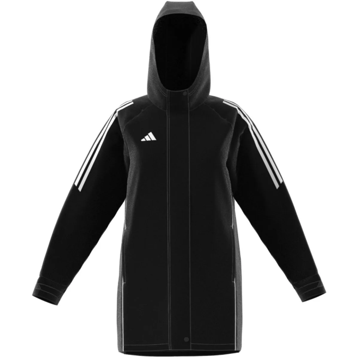 Tiro24 Stadium Parka Damen Fußballjacke, schwarz 2XL