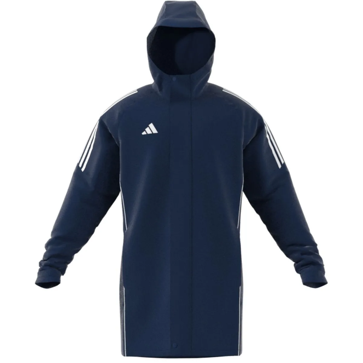 Tiro 24 Stadium Parka Herren Fußballjacke, blau XS