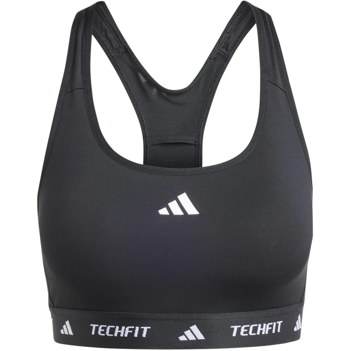 Adidas Techfit Medium Support Damen Sport-BH, schwarz