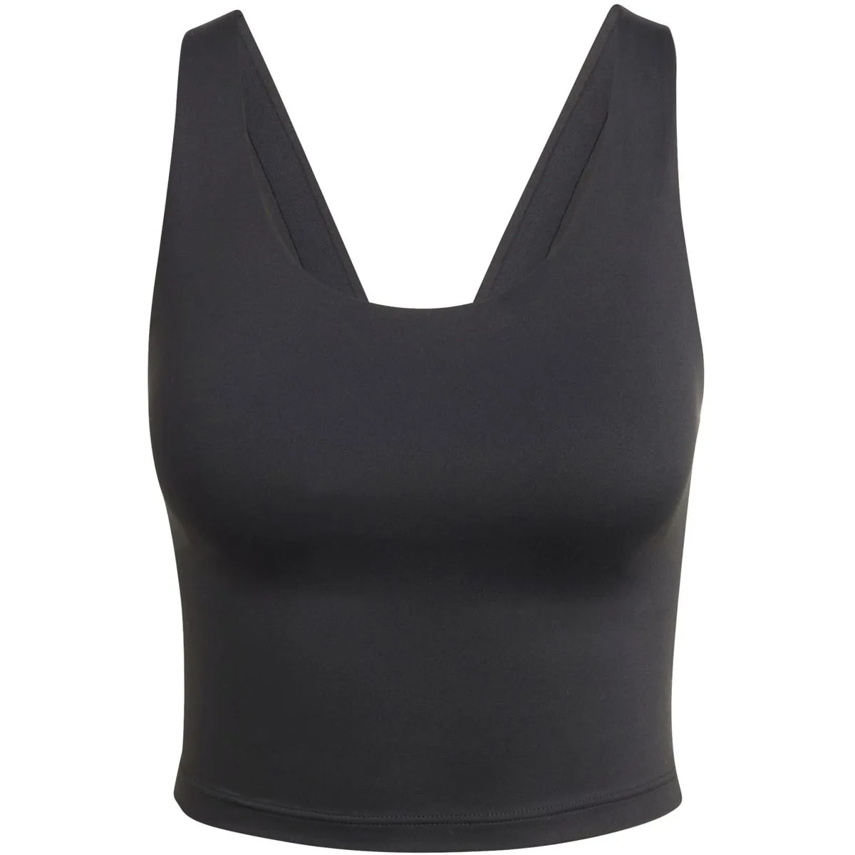 Adidas All Me Medium-Support Long Line Damen Sport-BH, schwarz