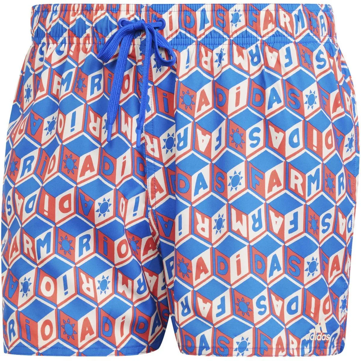 Adidas Farm Rio 3-Streifen CLX Badeshorts Herren blau