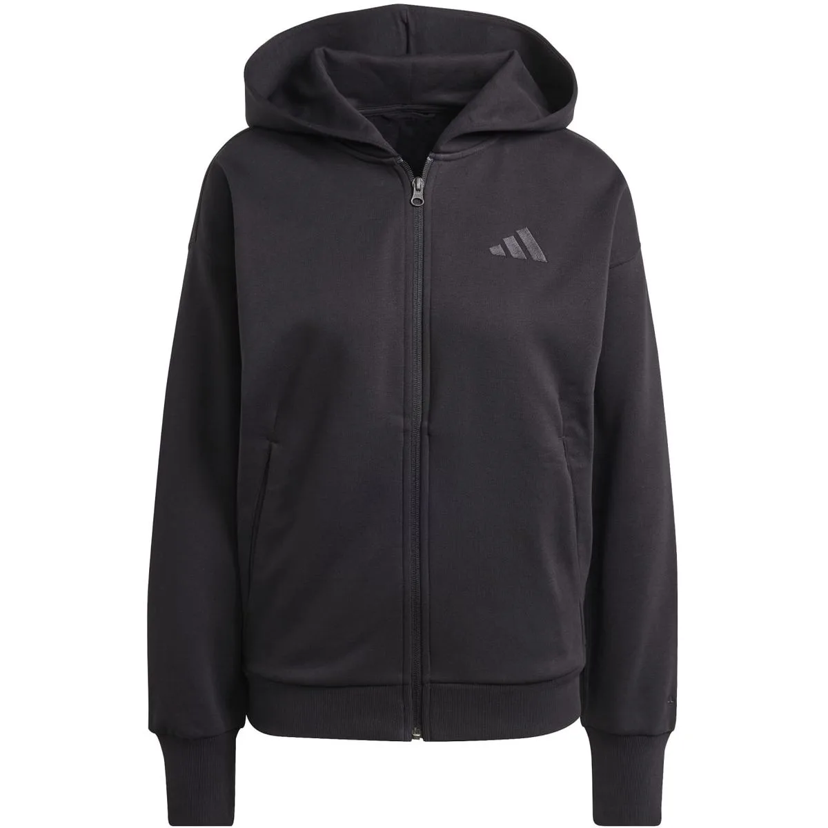 ALL SZN Fleece Full-Zip Damen Kapuzensweater, schwarz XL