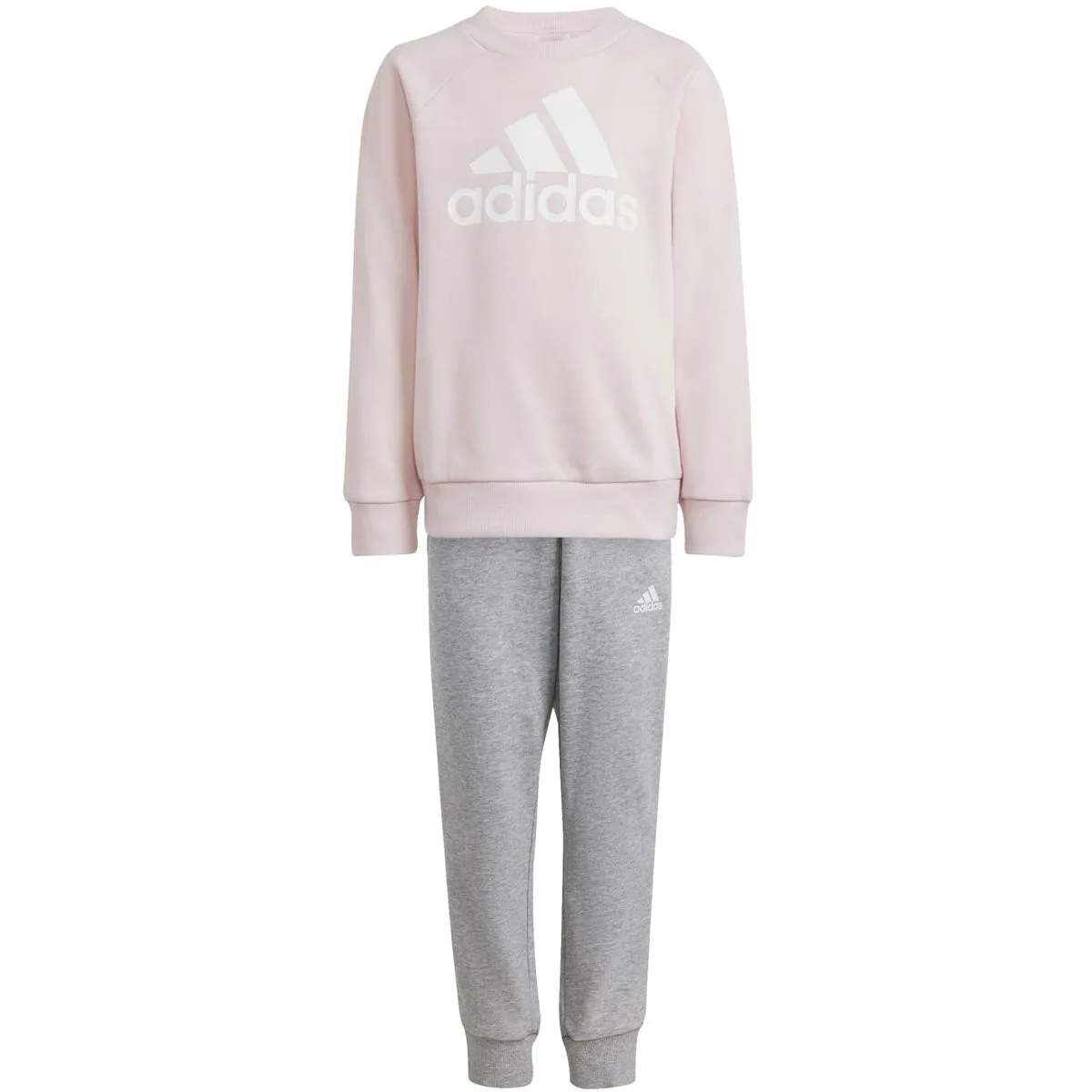 Adidas Essentials Logo French Terry Jogginganzug Kinder rosa