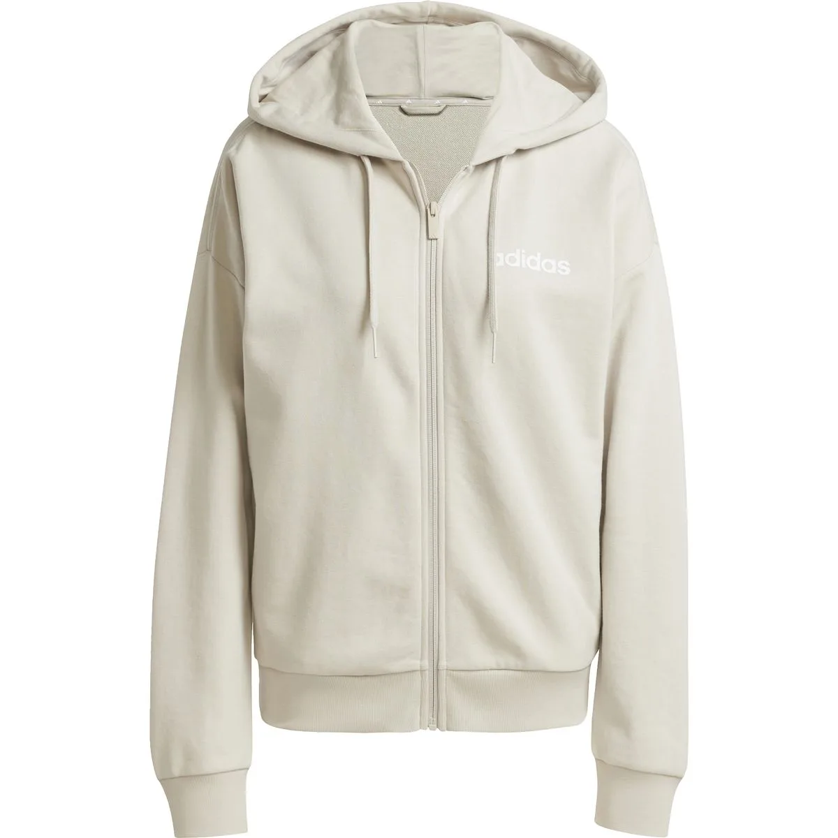 Essentials Linear French Terry Damen Kapuzensweater, grau M