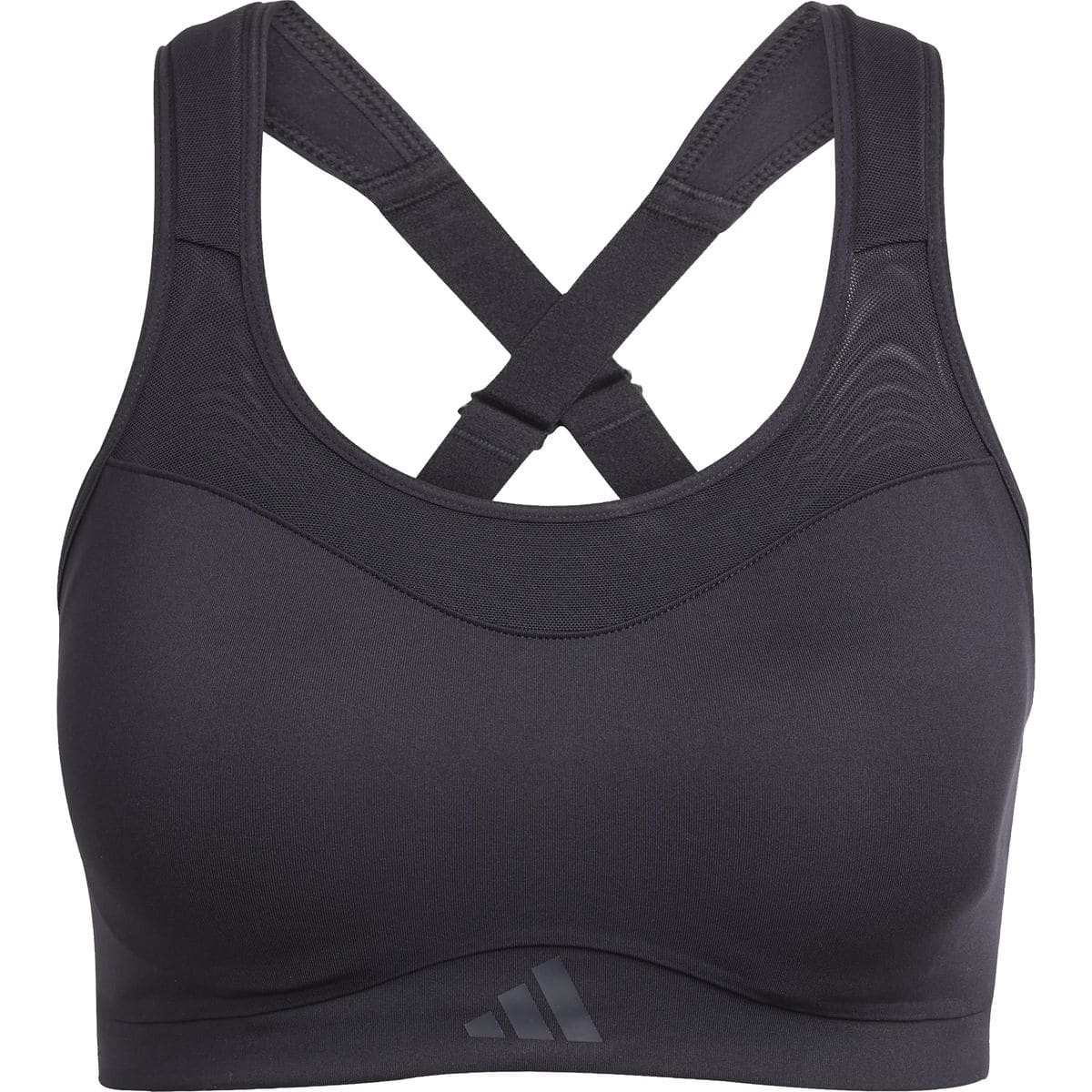 Adidas TLRD Impact Training High Support Damen Sport-BH, schwarz