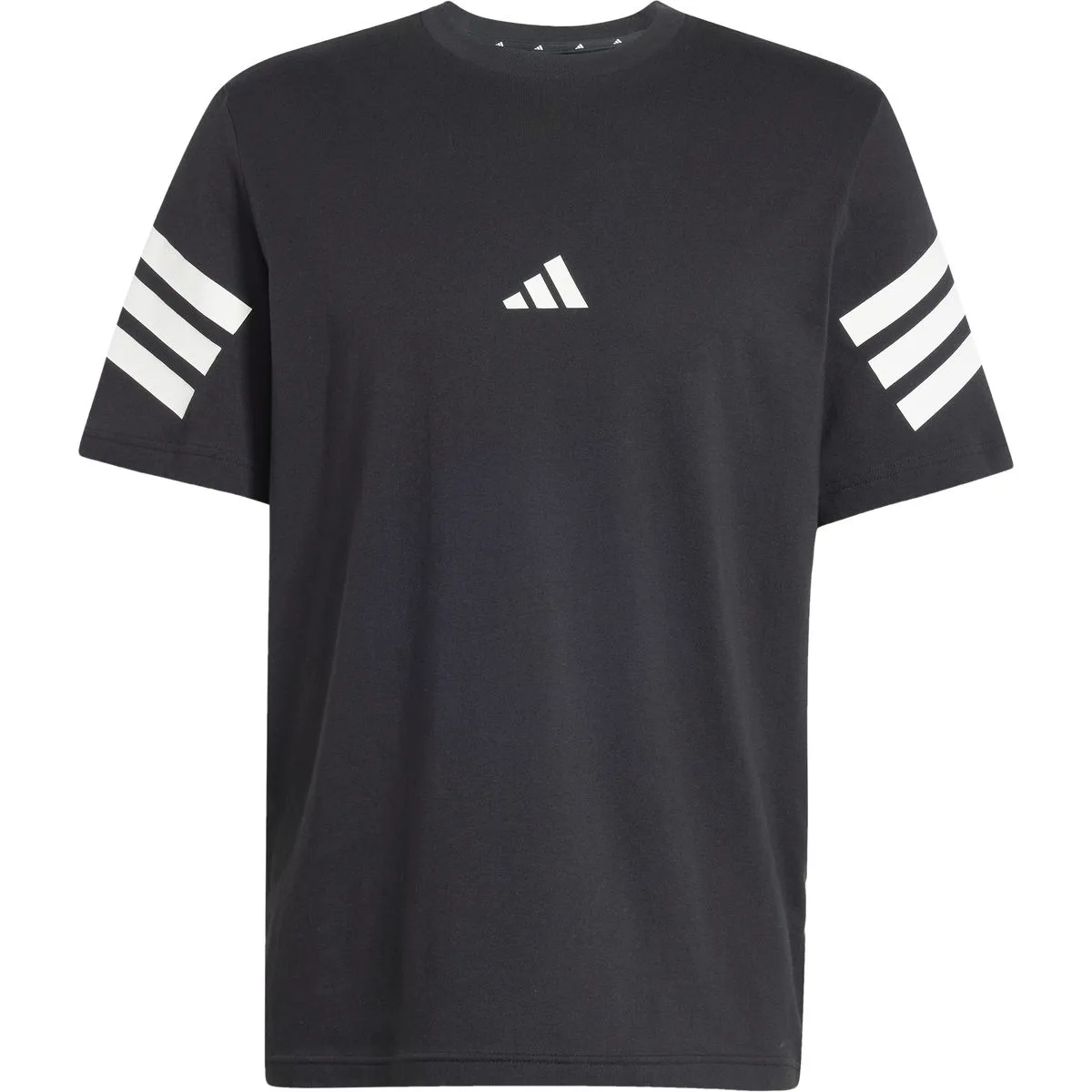 Future Icons 3-Streifen Herren T-Shirt, schwarz L