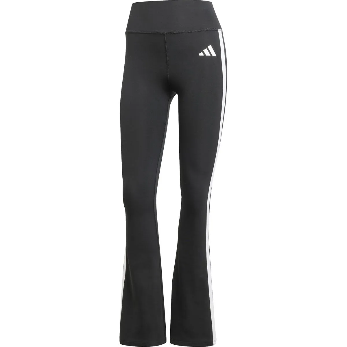 Optime Essentials 3-Streifen Flared Damen Tights, schwarz S