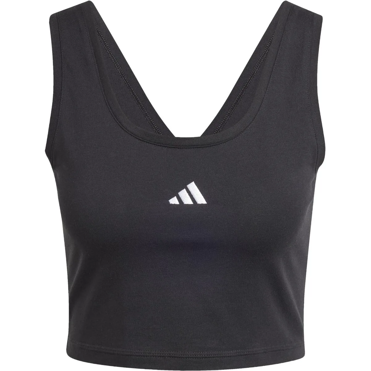 Essentials Small Logo Cotton Lifestyle Damen Top, schwarz L