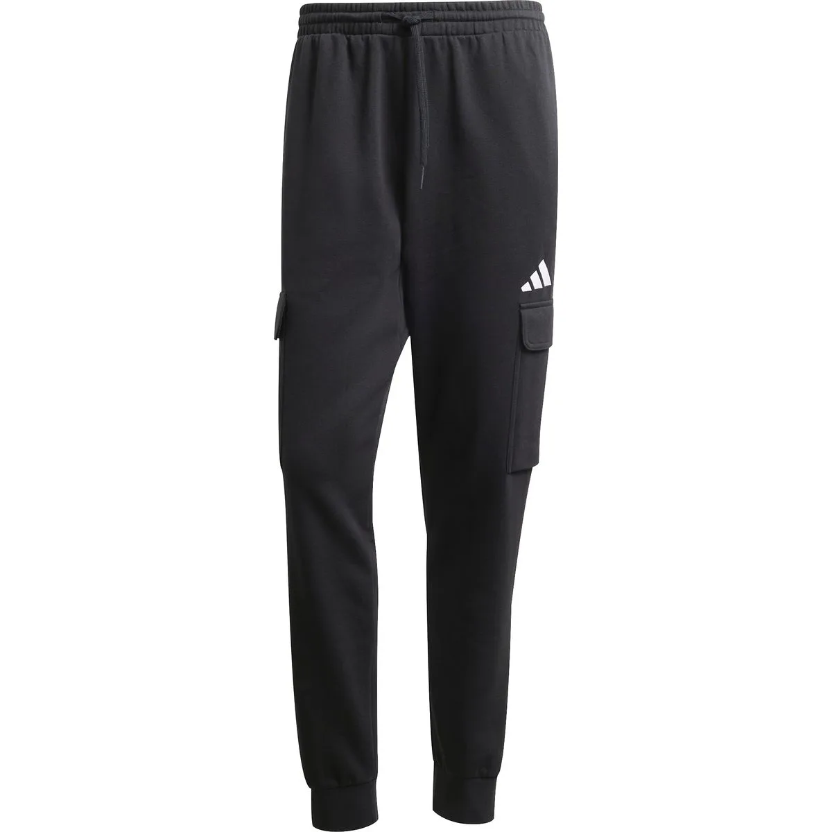 Essentials Feelcozy Fleece Cargohose Herren Hose, schwarz L