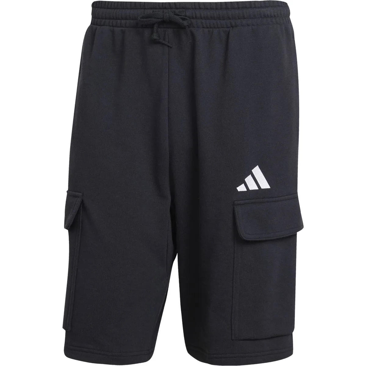 Essentials Feel Cozy French Terry Cargoshorts Herren Shorts, schwarz S