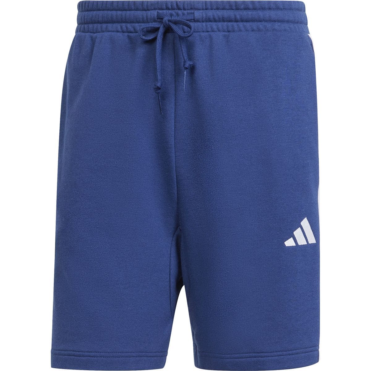 Essentials 3-Streifen French Terry Herren Shorts, blau M