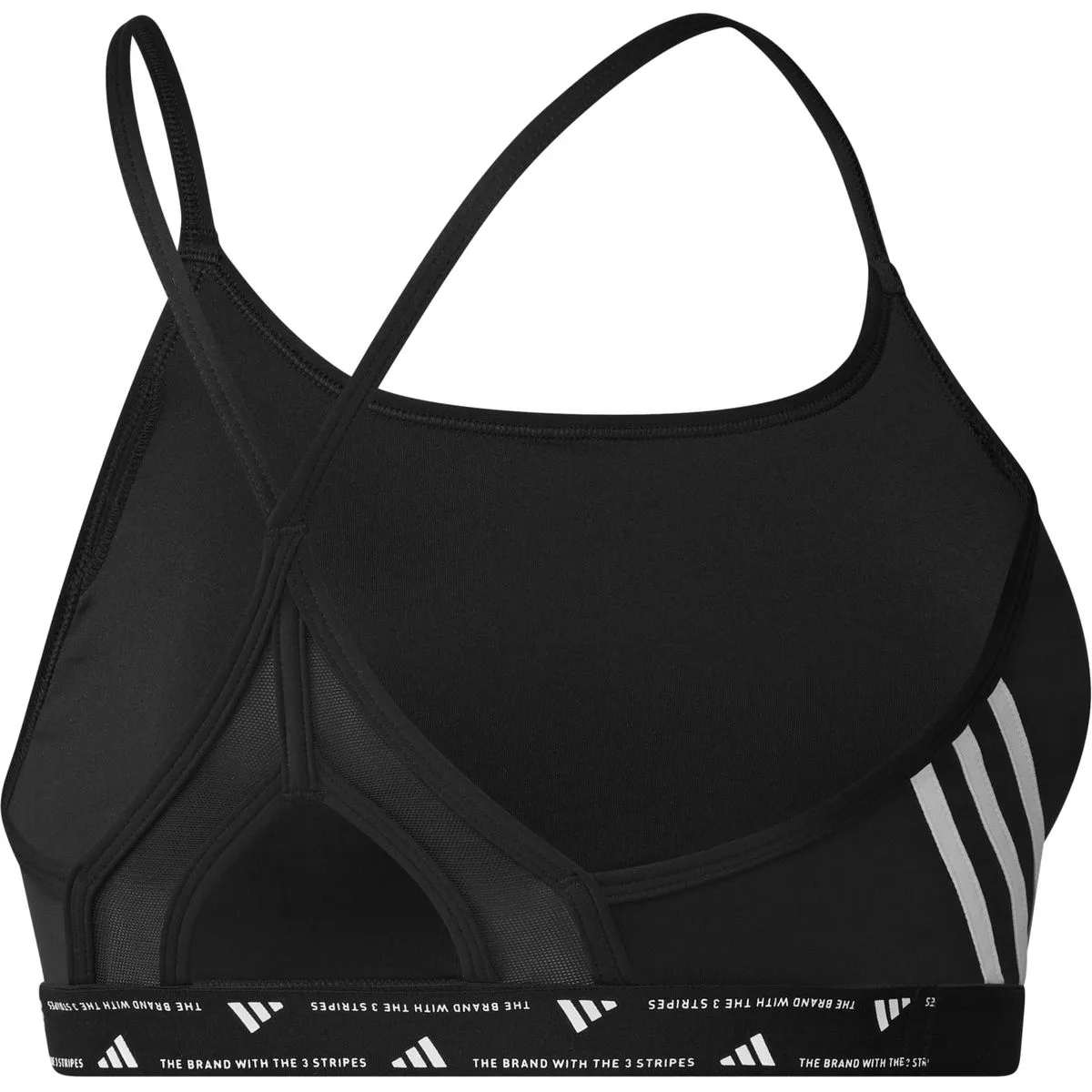 Adidas Aeroreact Sport-BH fürs Training Damen schwarz